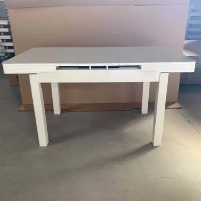 Extension table with glass top wood legs for home dining room furniture dining table T1920