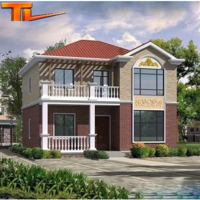 Light Steel Two Floor Villa Prefabricated Light Steel House