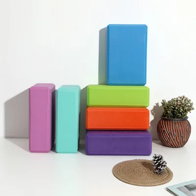 Factory-direct Sale High-density EVA Solid Color Fitness-assist Yoga Blocksyoga Accessories for Adults Children Dance