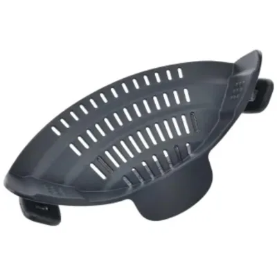 Universal Snap Clip Strainer Pan Pot Colander Fruit Washing Draining Tool Adjustable Silicone Pasta Strainer