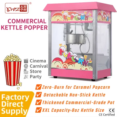 Wholesale Professional Commercial Electric Popcorn Machine, 8 Oz Automatic Popular Popcorn Snack Machine
