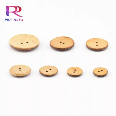 Dark Grain Coconut Shell Buttons for Bohemian Style