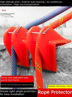 High-Altitude Work Safety Rope Exterior Wall Suspension Rope Wear-Resistant Recoiler Spiderman-Specific Rope Protector Corner