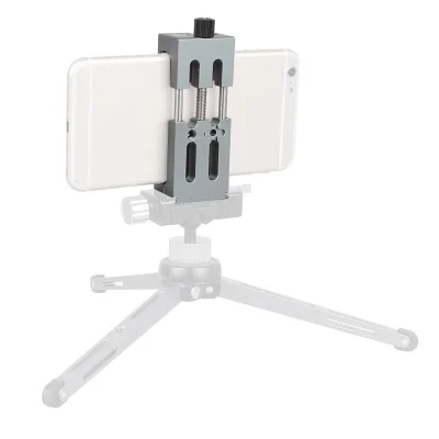 High Quality Aluminum Alloy Phone Clip Holder with Cold Shoe Mount for IPhone 16/15/14/13/12 MAX PRO MAX Tripod