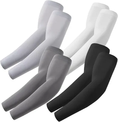 Custom logo UV Sun Protection Sleeves Cooling Blank Arm Sleeves Sunblock Cooler Protective Outdoor Sports Long Arm Cover Sleeves