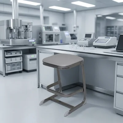 Heavy Duty ISO Certified Lab Stool with Metal Frame and Footrest for School University Science Laboratory Classroom Project