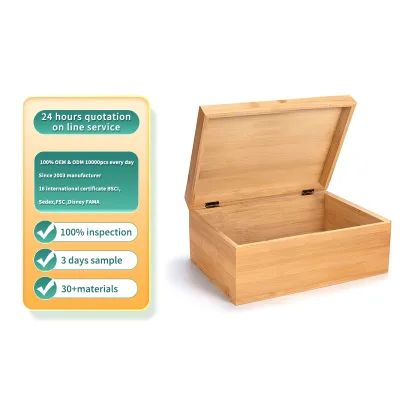 High Quality Bamboo Packaging Box Bamboo Jewelry Box Bamboo Gift Box