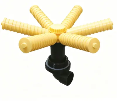 Six-Claw Water Distributor Side Mount ABS Water Collector for FRP Resin Filter Tank Water Treatment Parts