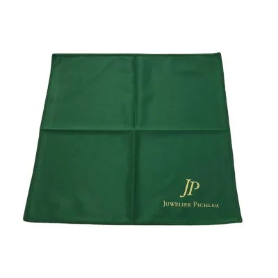High Quality Dark Green Custom Microfiber Glasses Cloth Lens Phones Screens Delicate Surfaces Large Lint Free Cloths for Watches
