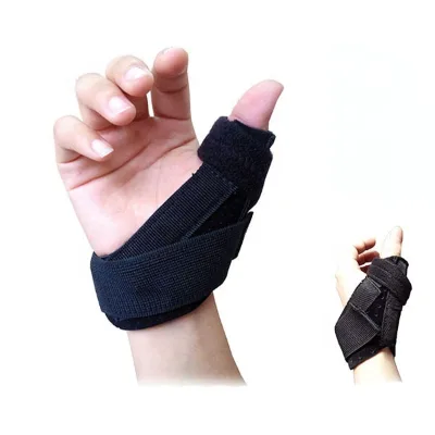 Wristlet with Abducted Wrist Thumb Support Brace  Wrap