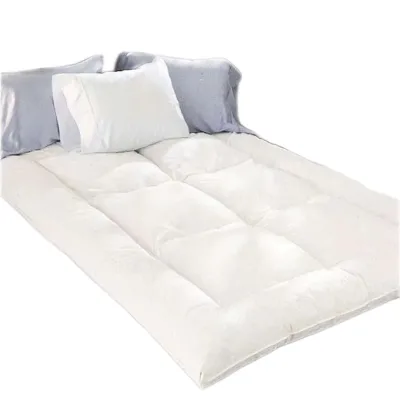Home Textile Wholesale Mattress Topper Cover Super Soft Plain White Hotel Mattress Topper