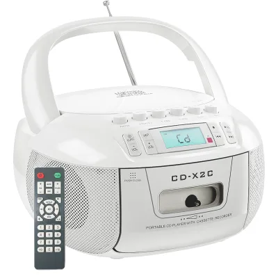 Cross-Border All-in-One Stereo CD & Tape Player with AM/FM Radio Auto Reverse Universal Voltage for MP3 Recording Model X2C