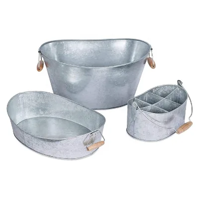 Hot Sale Eco-Friendly Minimalist Custom Color & Size Tin Ice Bucket for Beer Bar Use