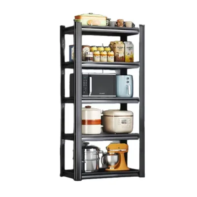 Hot Sale Easy Assemble Black 5 Layer Boltless Steel Storage Shelves with Corrosion Protection Carton Packed