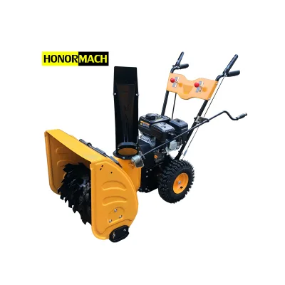 China Hot Sale Upgraded Version Twin Tire Snow Thrower Universal Gasoline Snowplow Exported to Canada America