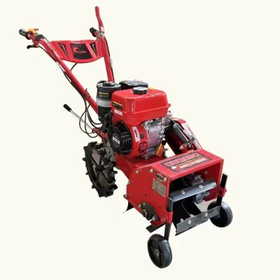 Gasoline Powered 4Wd Hand Operated Weeder Portable Agricultural Device for Farm Weeding Soil Loosening and Garden Management