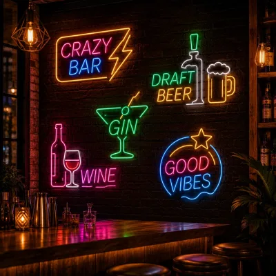 Commercial LED Sign Designed for Smoothie Bar Custom Neon Sign Business Logo Sign Window Display Lighting