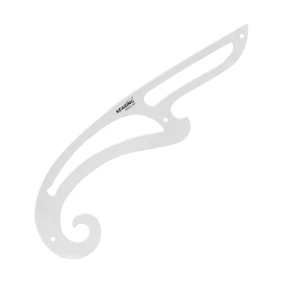 Kearing Transparent Rigid Acrylic Plastic French Curve-SKU# PM1311