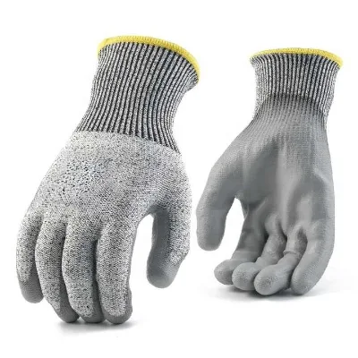 High-strength PU Coated Anti Cut Non Slip Wear Protection Hand Safety Garden Gloves