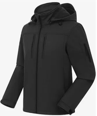 Men's Lightweight Softshell Safari Hooded Jacket Waterproof Breathable OEM Service for Daily Wear with Front Logo Position