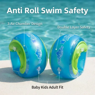 Safety Arm Bands Lifesaving Life Buoy TPU Material 3 Chamber Double Layer Inflatable Float Anti Roll Baby Kids Adult CPC CE