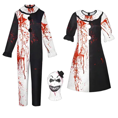 Halloween Echo Character Cape Cosplay Costume with Bloodstain Details for Unisex Adults for Stage Performances