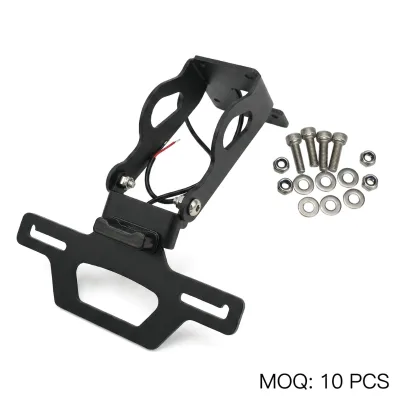 Foldable Carbon Steel License Plate Holder for Kawasaki Z900 Z900SE 2017-2024 ZH2 Performance 2020-2024 Tail Tidy Rear Bracket
