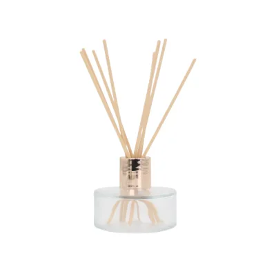 Scented Mold Flask Reed-diffuser-bottle Sunflower Holder Nozzle Transparent Square Large Glass Screw Cap Diffuser Bottle