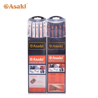 Bi-metal Hacksaw Blade High Quality Alloy Steel Plastic Box Orange FIXED BLADE Wood Tools Hand Saw Hacksaw Blade #18 & #24 300mm