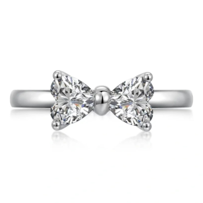 14K 18K Heart Shape Rings Earrings with Lab-grown Diamonds D VVS IGI Certificate Heart Cut Lab CVD Diamond Jewelry