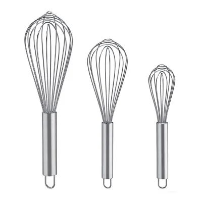 Wholesale Classical Design Manual Stainless Steel Egg Whisk with Balloon Shape for Baking