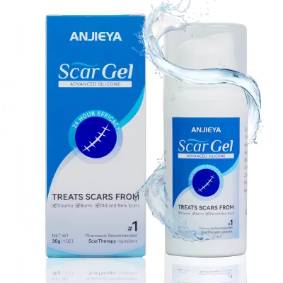 Silicone Scar Gel for Surgical Scars, Raised, Bulging Scars Such As Hypertrophic Scars and Keloids, Burns, Injuries