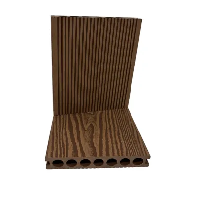 Modern Click Smooth Outdoor Wood Grain WPC Flooring Waterproof Fire Resistant Corrosion Resistant Kitchen Bathroom Garden