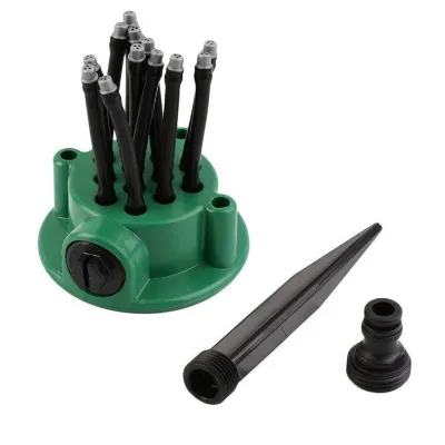 Hot-selling 360-degree Garden Automatic Multi-head Sprinkler, Flower Watering Nozzle, Gardening Tool, Irrigation and Sprinkler