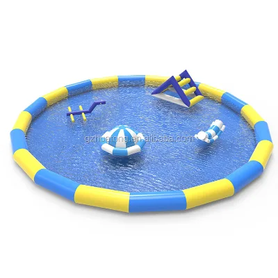 OEM SIze Large Above Ground Inflatable Swimming Pool Inflatable Amusement Water Park