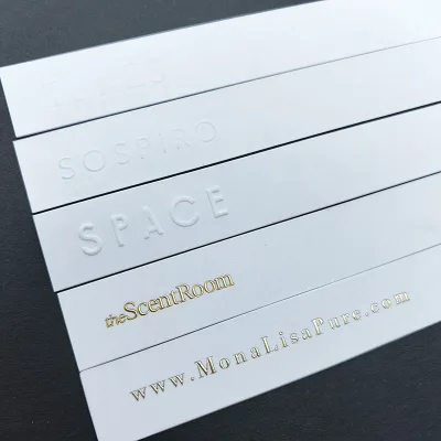 Excellent Quality Custom Logo 1mm Thick Small Perfume Taste Paper Card
