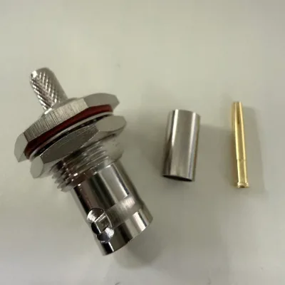 CHAOYI RF Connector 50ohm BNC-C-KY3 Large Hexagon Connector With Nut All Copper Female BNC Connector for RG58