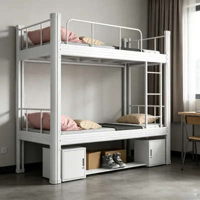 Export Grade Bunk Bed Metal bed Frame Durable Anti Shake Design for Long Term School and Staff Dormitory Daily use