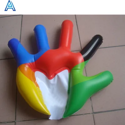 PVC Inflatable Finger Promotion Inflatable Hand Palm for Sports Cheering up Inflatable Toy