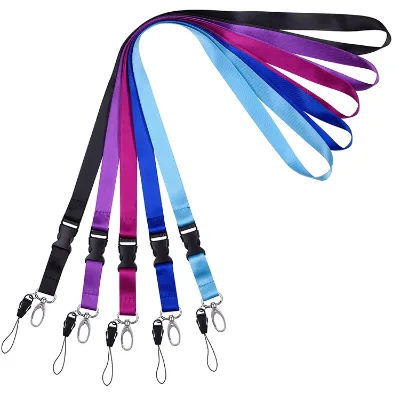 High Quality Breakaway Custom Silkscreen Printing Logo Polyester Airbus Lanyards for Mobile Phone