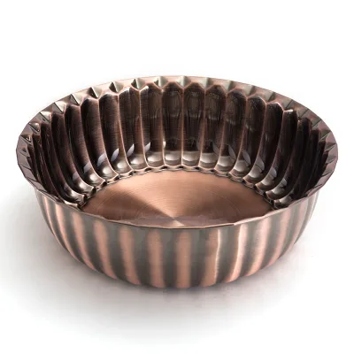New Design Minimalist SS 410 Multi-Size Dishwasher Safe Eco-Friendly Shallow Wash Serving Bowl No Coating Induction