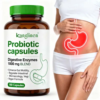 OEM Factory Digestive Enzymes Supplement for Adult Enhance Gut Motility Regulate Intestinal Microecology Probiotic Capsules