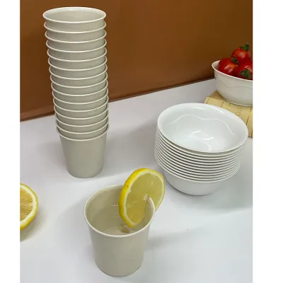 Natural Rice Husks Coffee Cup Biodegradable Disposable Coffee Cups Custom Printed Biodegradable Coffee Cups