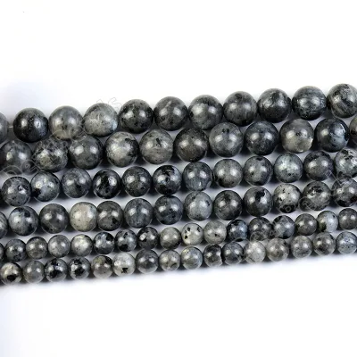 Larvikite Beads, Gemstone Beads Natural Black Labradorite Stone Bead for Jewelry Making 4mm 6mm 8mm 10mm 12mm