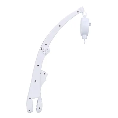 B5 Folding Clip-on Rattle Baby Crib Mobile Stand 45cm Height Rotating Hanging Bell Spinning Cradle Toy Accessory for Infant