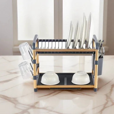 Drainer for Dishes Collapsible Dish Drainer Metal Dish Plate Holder Rack