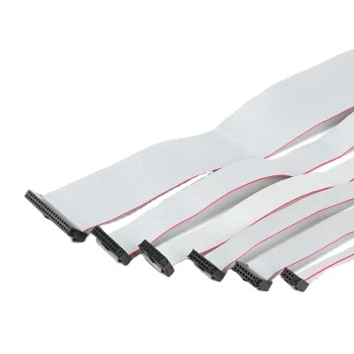GW Gerawell 2.54mm Pitch JTAG ISP AVR Download Flat Ribbon Data Cable 30cm Gray Wire 6/10/14/16/20/40P PIN Connectors FFC FPC