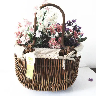 Flower Girl Baskets Rattan Flower Basket Wicker Basket for Flower
