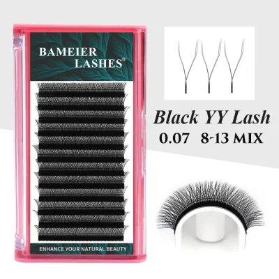 Double Tip YY Shape Lash Extension Trays Soft YY Individual Eyelash Extensions
