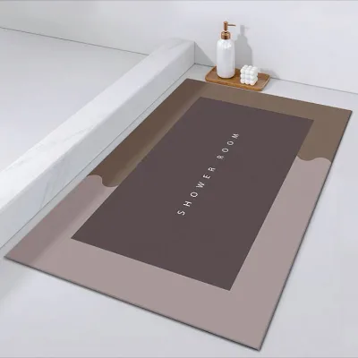 Customize Different Sizes of Non slip Rectangular Diatom Floor Super Absorbent Bathroom